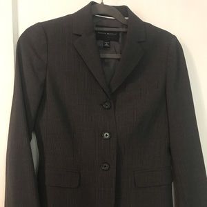 Banana Republic Narrow Pinstriped Wool Blazer